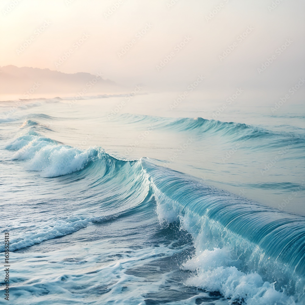Naklejka premium wave on the beach