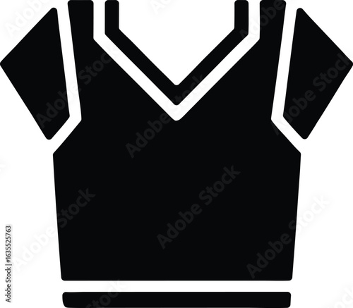 jersey front vector icon.