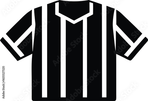 Referee jersey vector icon.