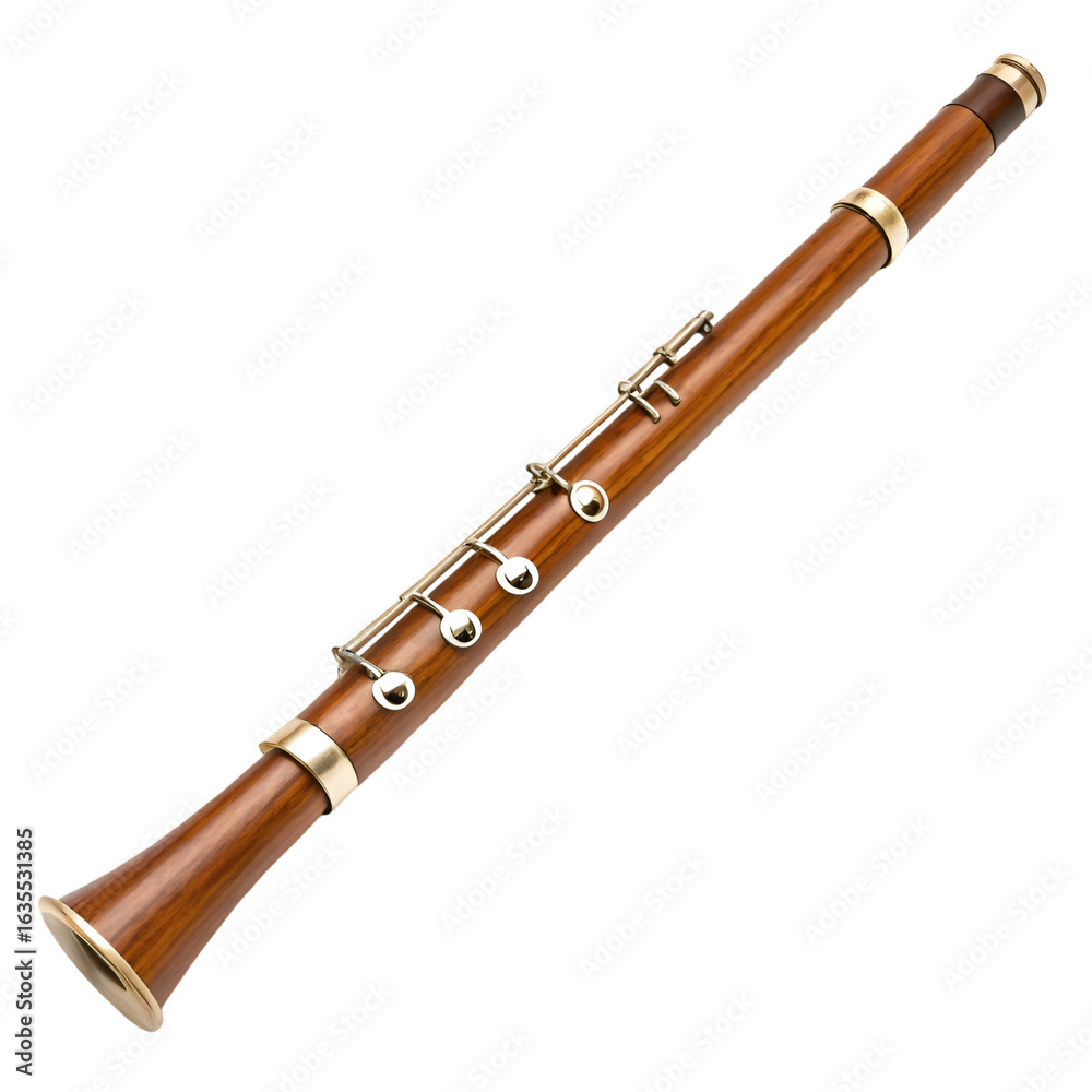 Naklejka premium flute isolated on white