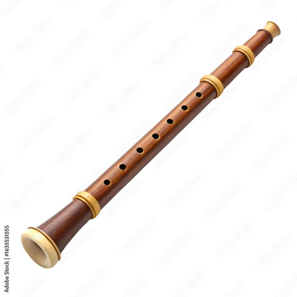 Naklejka premium flute isolated on white