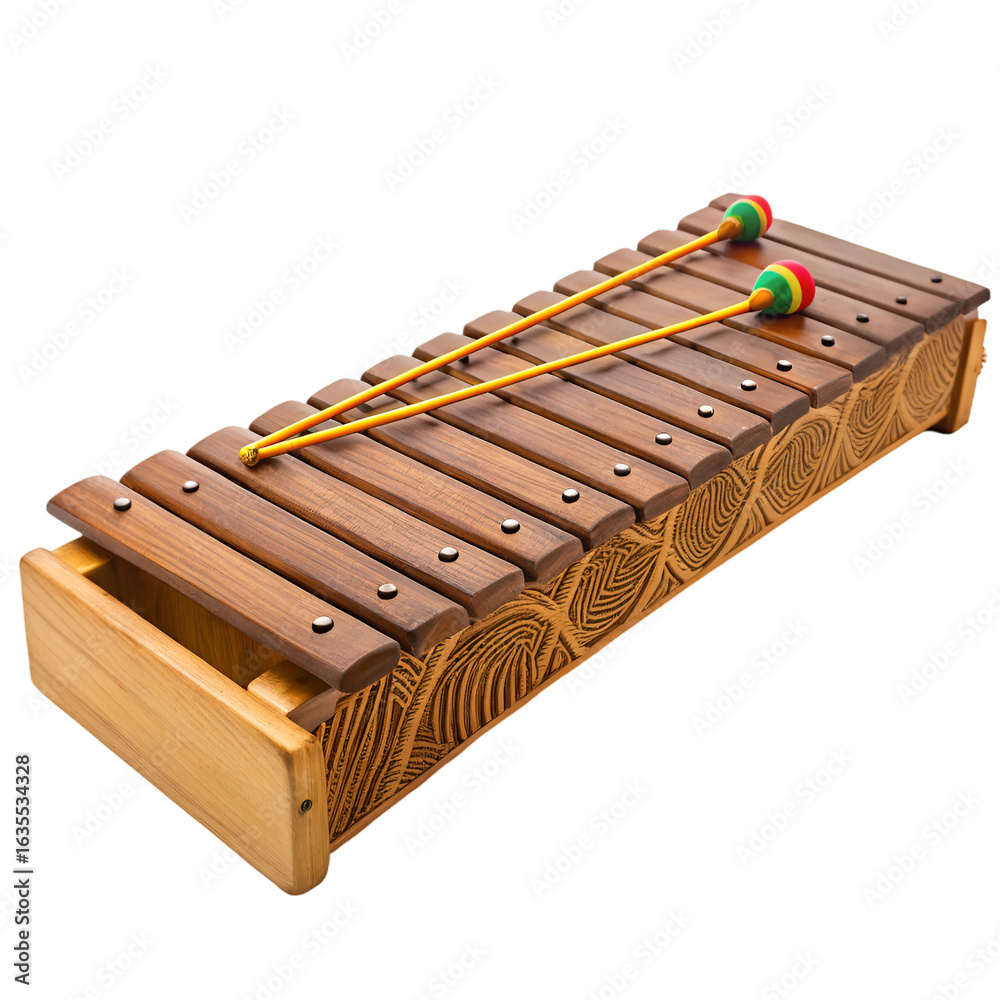 Naklejka premium xylophone isolated on white