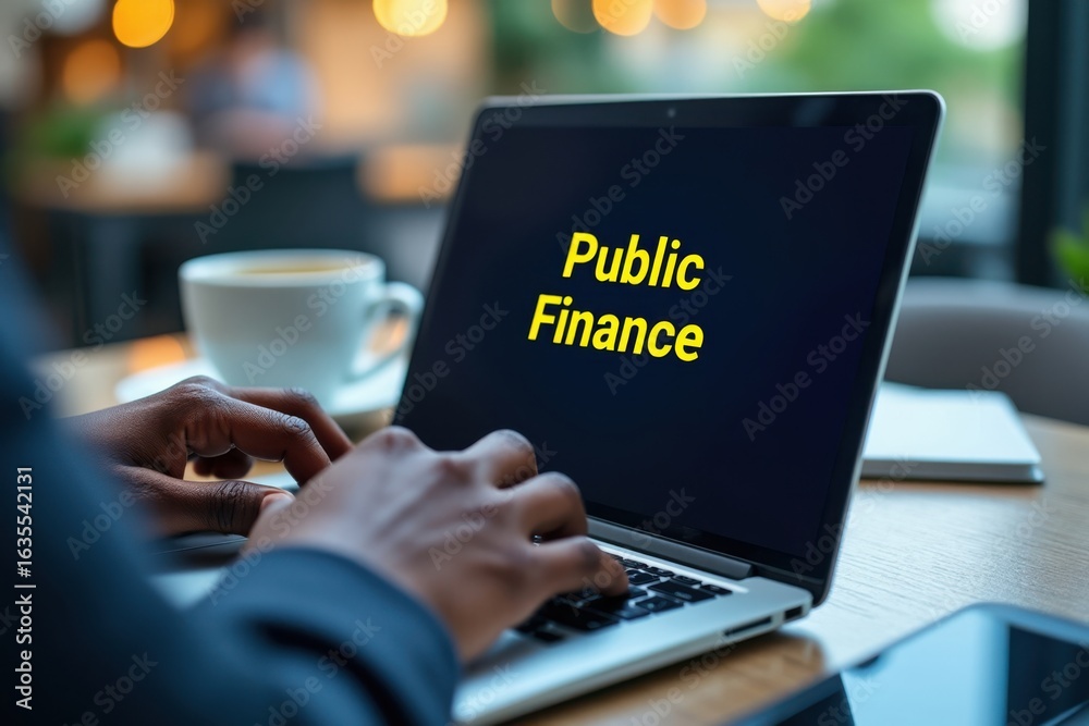 Fototapeta premium Public Finance and Government Budgeting, illustrating economic policy and financial administration