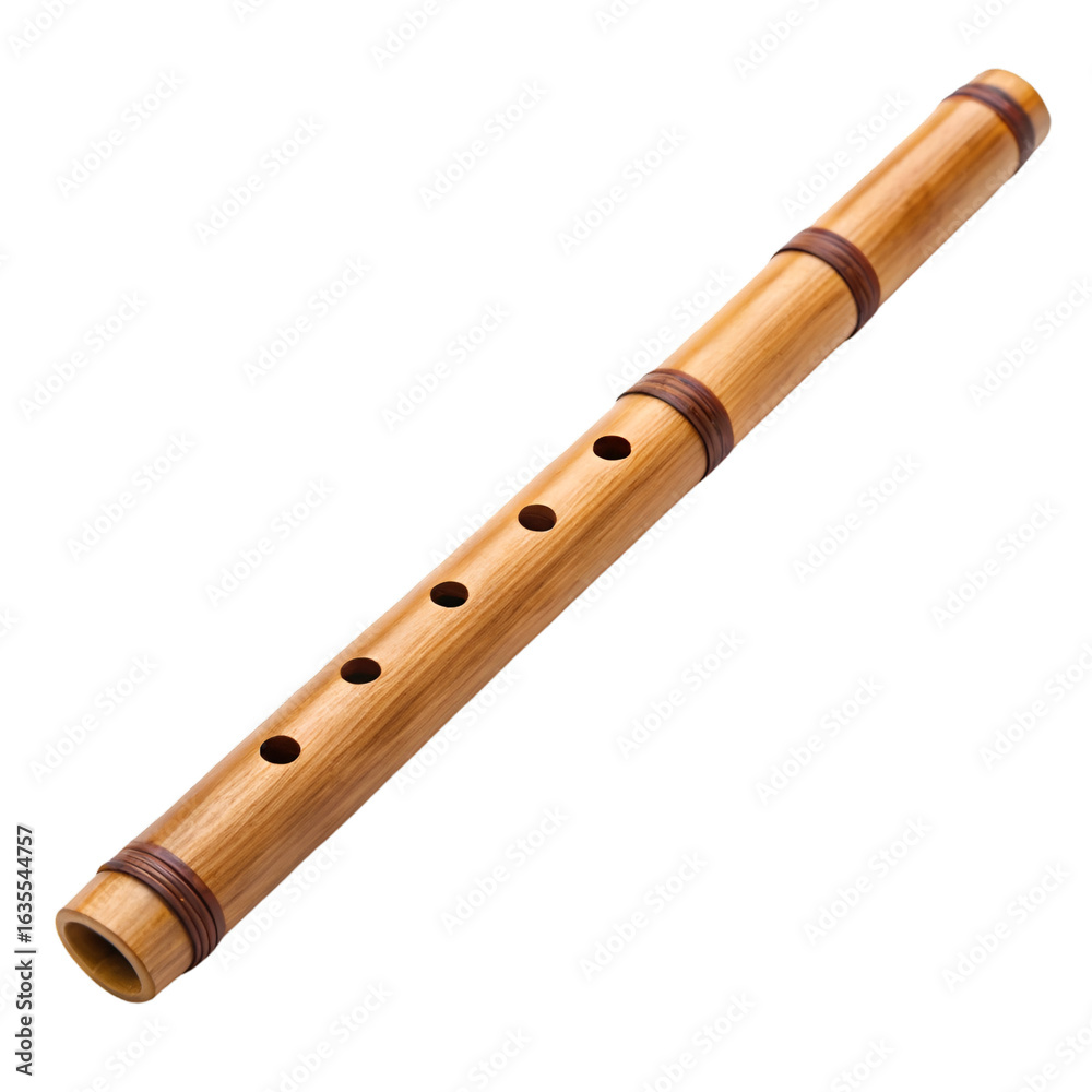 Naklejka premium flute on white background