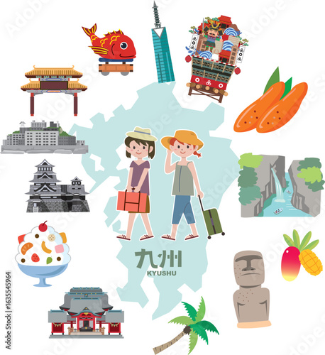 九州の観光スポットやご当地グルメ
