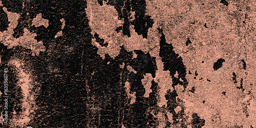 Artistic depiction of weathered and textured wall surface showing distressed paint and abstract color variations in a monochromatic palette