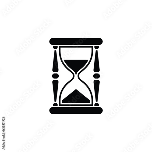 Classic hourglass silhouette representing the passage of time and measurement