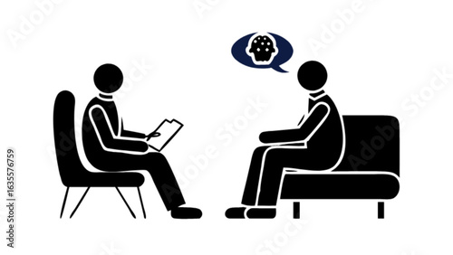Therapy session for eating disorder and food addiction treatment and mental health counseling and support