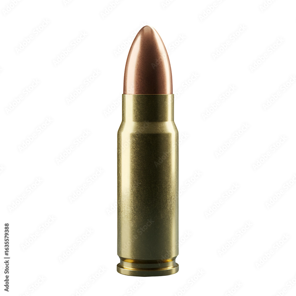 Realistic 3D Render of Single Bullet Ammunition Isolated On Transparent Background Realistic 3D Render of Single Bullet Ammunition Isolated On Transparent Background