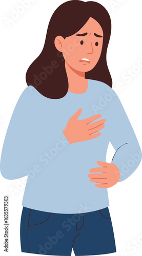 stylish elegant modern detailed professional high quality A Woman with a Worried Expression