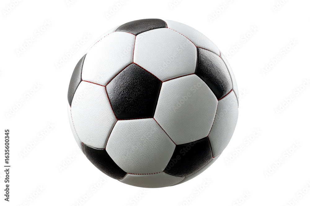 Obraz premium Classic soccer ball with black and white panels