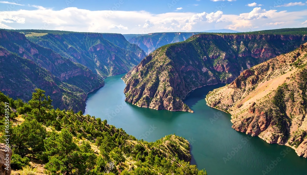 Obraz premium Canyon River Scenic View