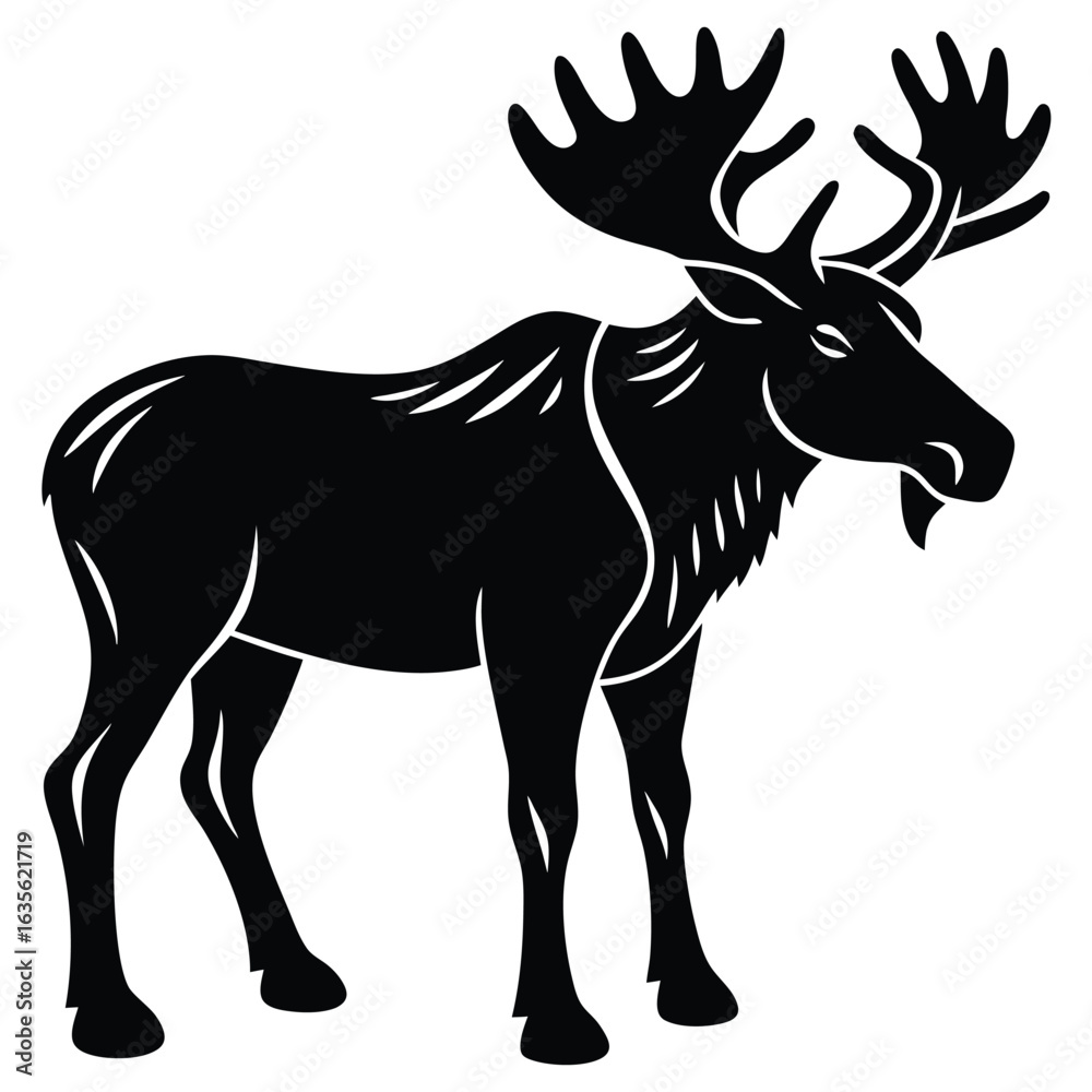 Fototapeta premium Moose Silhouette