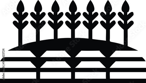 Royal Crown in Black: A distinguished black symbol representing royalty or a heraldic emblem, showcasing elegance and classic design. 