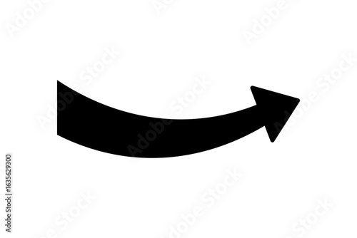 Fotografía Straight pointed arrow icon