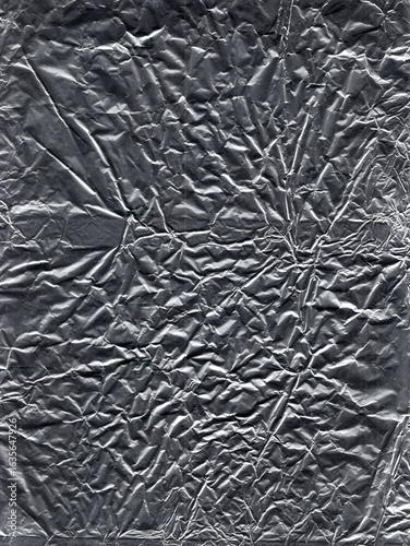 凸凹した皺のあるアルミ箔