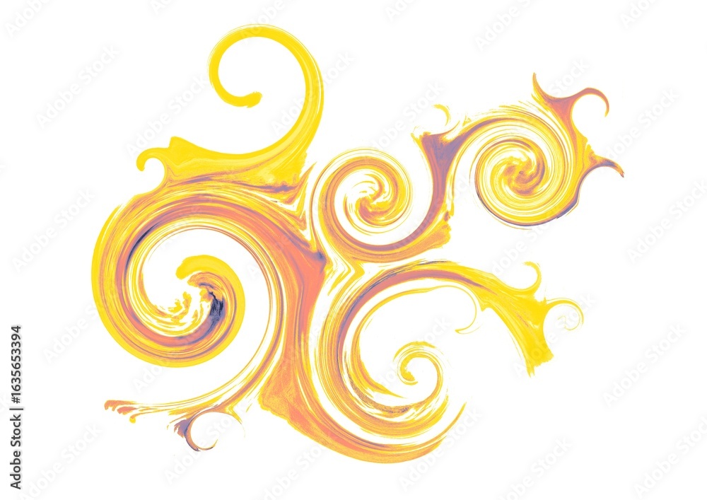 Fototapeta premium Fantasy Swirl – Ornamental Abstract Shape