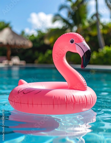 Pink flamingo pool float (1)