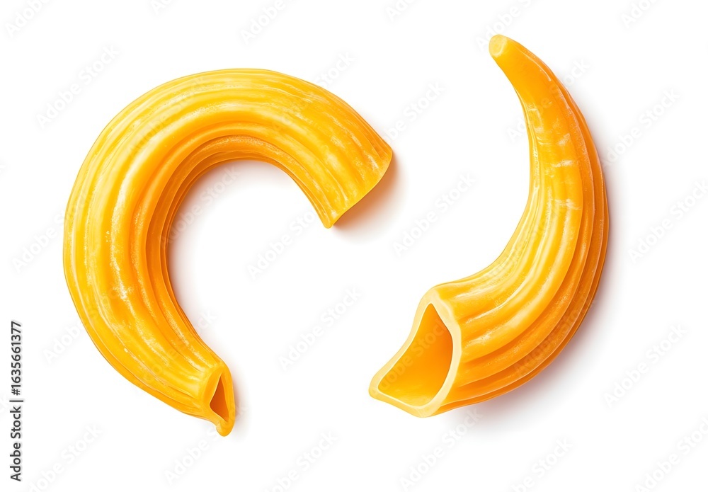 Naklejka premium Two Pieces of Gomiti Pasta