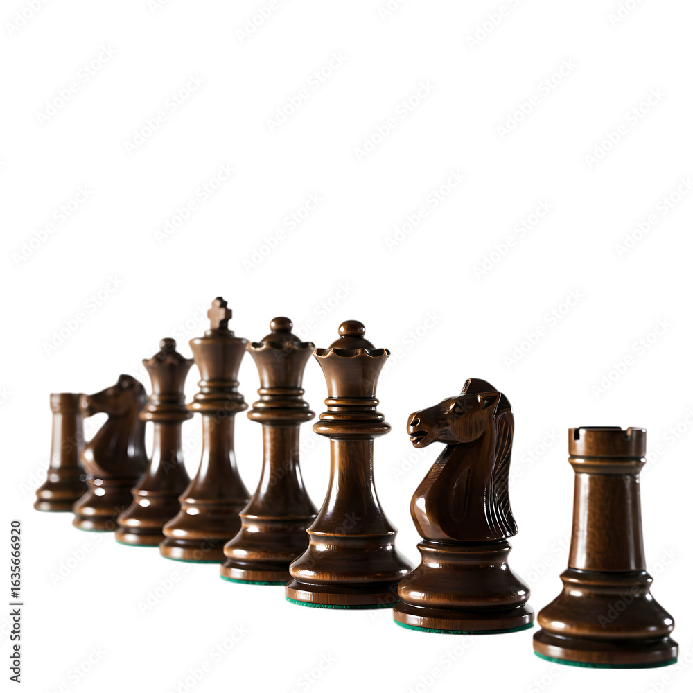 Luxury Wooden Chess Pieces: A Collector's Set Luxury Wooden Chess Pieces: A Collector's Set