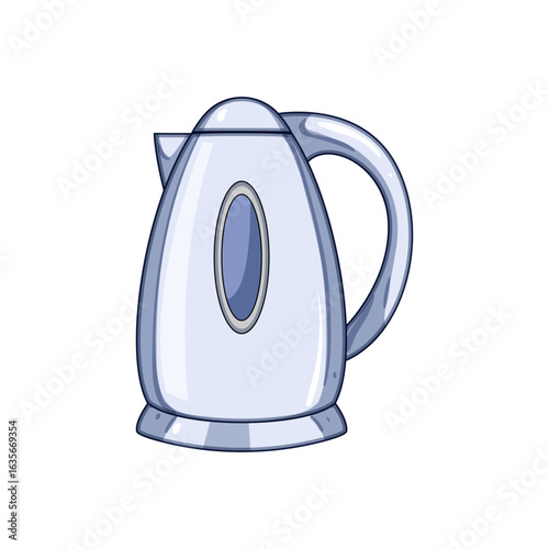 boil kettle electric cartoon vector illustration