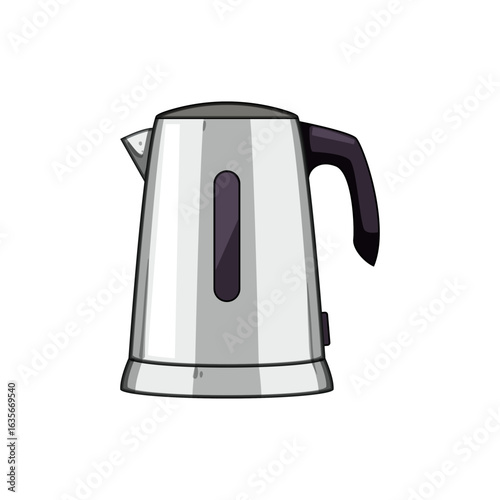 heat kettle electric cartoon vector illustration