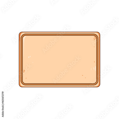 lightweight plastic cutting board cartoon vector illustration