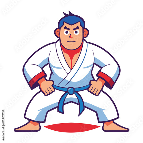 high quality Cartoon Martial Arts Instructor