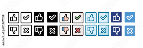 Swot Analysis Icon Set Multiple Style Collection