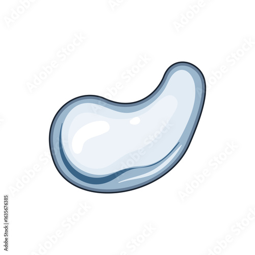 splash water drops cartoon vector illustration