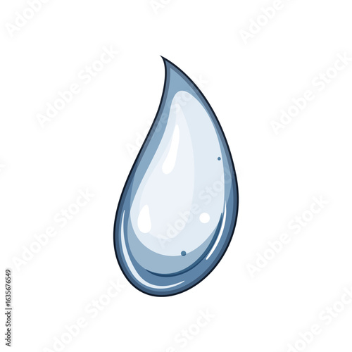 precipitation water drops cartoon vector illustration