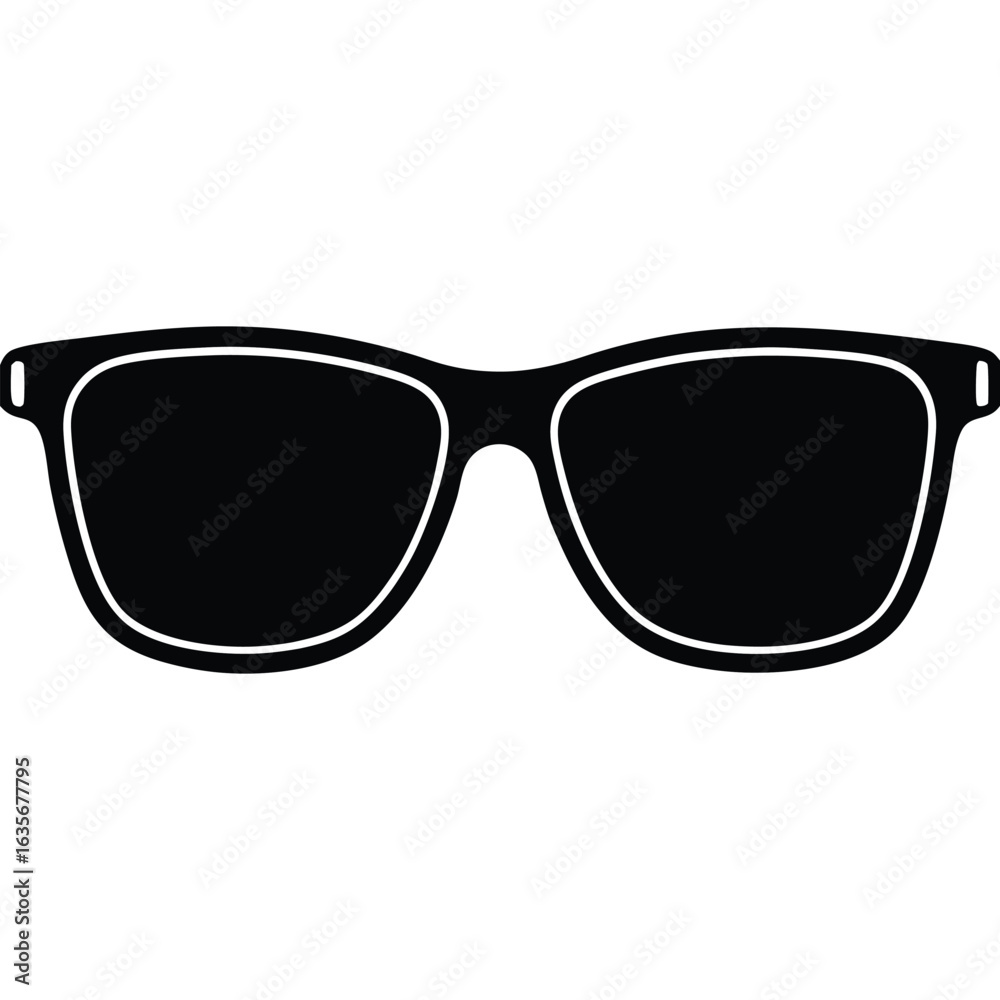 Fototapeta premium Stylish Black Sunglasses Vector Graphic