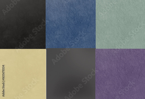 Set of Six Different Colored Ceramics