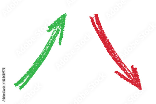 Hand drawn arrow symbol. Business clipart. Single element for design