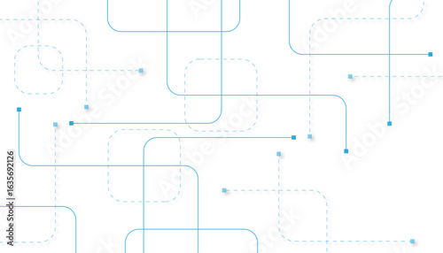 Abstract futuristic technology background. Technology background with crossed lines and dots.