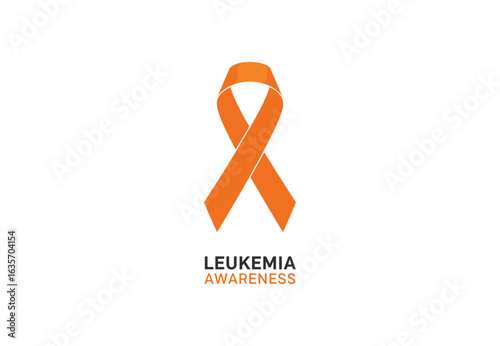 Leukemia Awareness Ribbon Symbol for Support and Hope