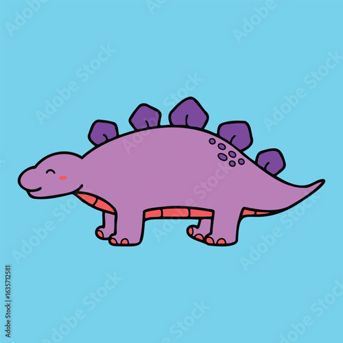 Wallpaper Mural Cute and Kawaii Dinosaur Doodle - Nursery Illustration Torontodigital.ca