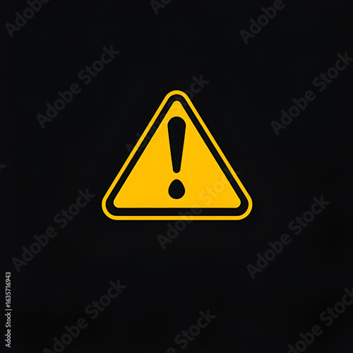 Warning icon vector image. Can be used for Business Disruption.