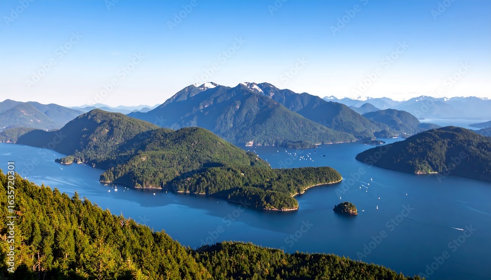 Fototapeta premium Mountainous Islands in a Fjord