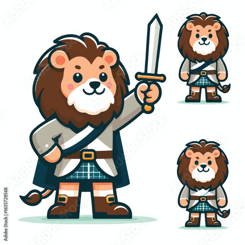 The gallant lion mascot