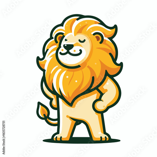 The gallant lion mascot