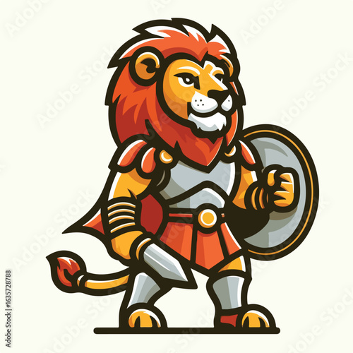 The gallant lion mascot
