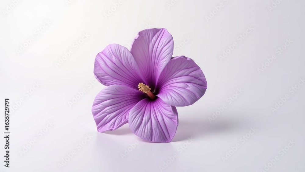 Obraz premium Close-up of a single, vibrant purple flower.