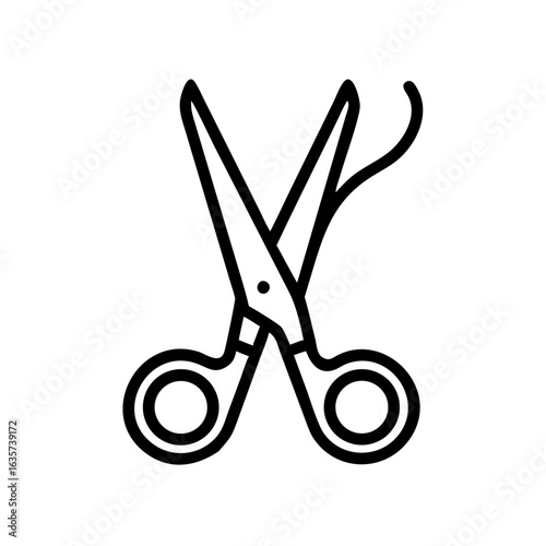 Scissors Icon for Creativity and Crafting Topics