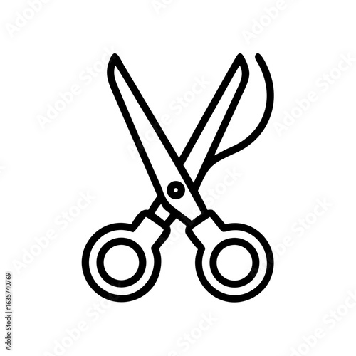 Scissors Icon for Creativity and Crafting Topics