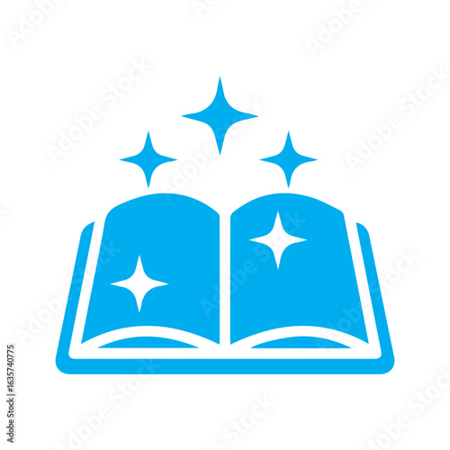 Book magic manual colored icon