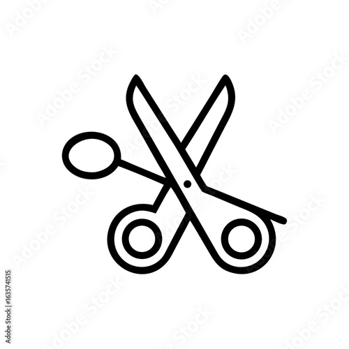 Scissors Icon for Creativity and Crafting Topics