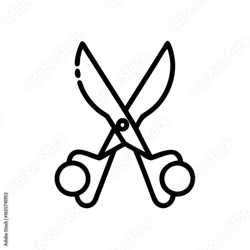 Scissors Icon for Creativity and Crafting Topics