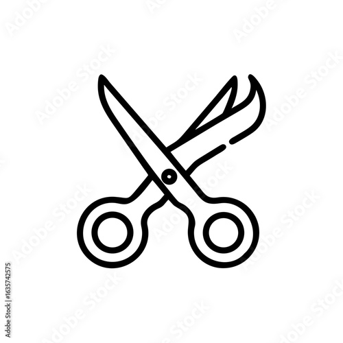 Scissors Icon for Creativity and Crafting Topics