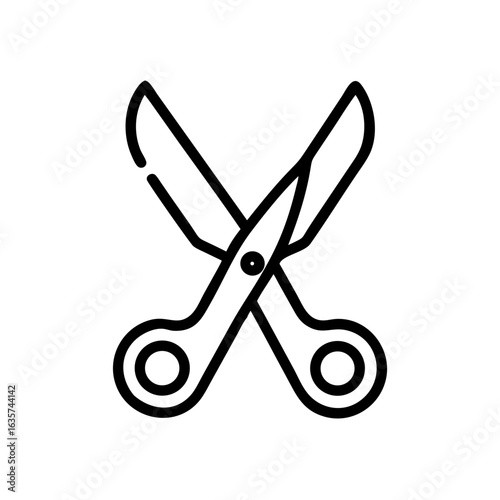 Scissors Icon for Creativity and Crafting Topics